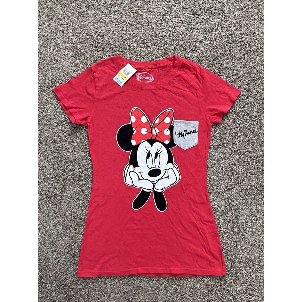 Official Disney Classic Red Minnie Mouse Polka Dot Shirt Size M